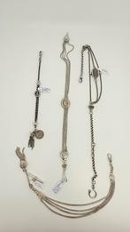 4 echt antiek zilveren horlogekettingen., Sieraden, Tassen en Uiterlijk, Antieke sieraden, Verzenden, Zilver