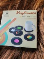 6 vinyl onderzetters LP Singel zeer leuk., Ophalen of Verzenden, Zo goed als nieuw