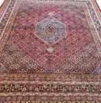 Perzisch tapijt handgeknoopt Bidjar Oosters vloerkleed wol, 200 cm of meer, Rood, Gebruikt, Rechthoekig