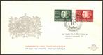 Nederland FDC E50 Met Adres, Zilveren huwelijk 1962, Ophalen of Verzenden, Beschreven, Nederland