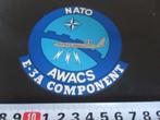 sticker Leger NATO AWACS E-3A Component  AC114, Verzamelen, Ophalen, Zo goed als nieuw