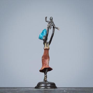 Moeder en kind beeld van brons  beschikbaar voor biedingen