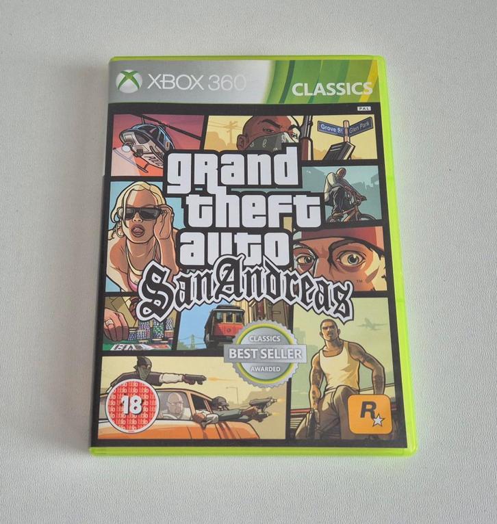 Grand Theft Auto GTA San Andreas Xbox 360 Game, Spelcomputers en Games, Games | Xbox 360, Gebruikt, Avontuur en Actie, 1 speler