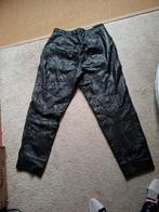 Leren patchwork broek, maat 44 (valt als 42), Kleding | Dames, Zwart, Maat 42/44 (L), Ophalen of Verzenden, Lang