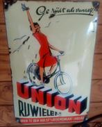 Emaille bord Union Rijwielen, Ophalen of Verzenden