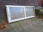 Aluminium kozijn dubbelglas schuif raam, Doe-het-zelf en Verbouw, Kozijnen en Schuifpuien, Raamkozijn, Aluminium, Zo goed als nieuw