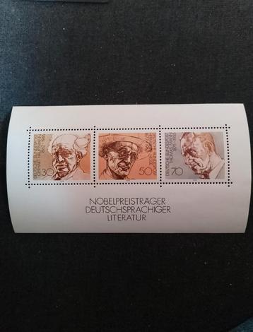 Duitse Literatuur Nobelprijswinnaars Postzegels beschikbaar voor biedingen
