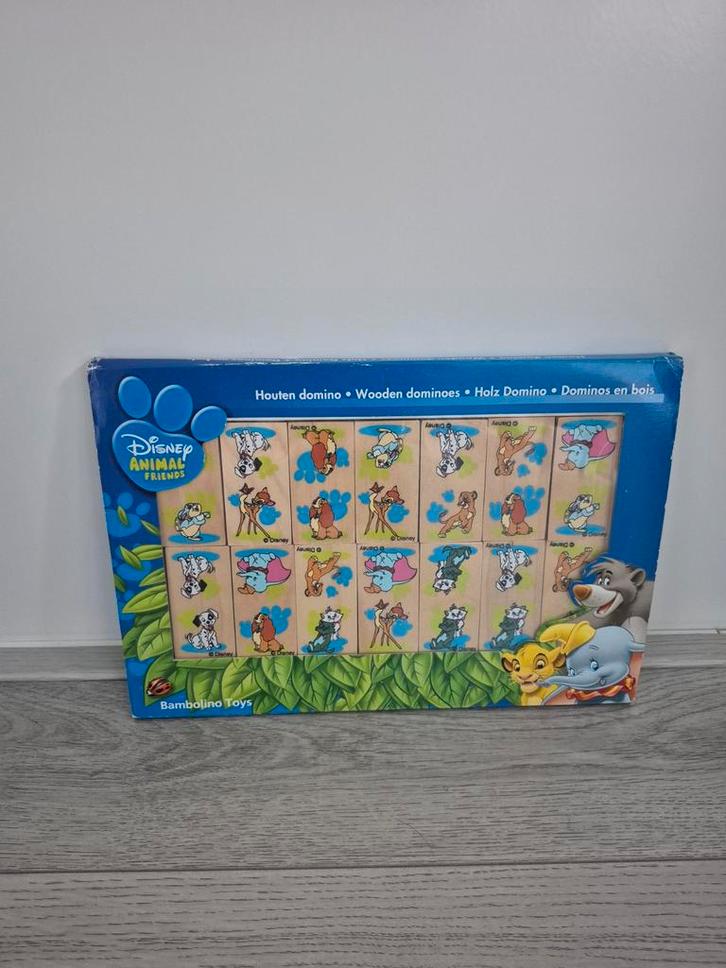 Disney Animal Friends Domino, Hobby en Vrije tijd, Gezelschapsspellen | Overige, Zo goed als nieuw, Een of twee spelers, Drie of vier spelers