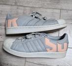 Adidas superstar sneakers 39 1/3 grijs met roze letters, Kleding | Dames, Schoenen, Adidas, Ophalen of Verzenden, Grijs, Sneakers of Gympen