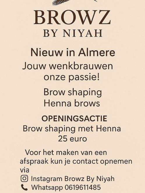 Brow shaping met Henna brows, Sieraden, Tassen en Uiterlijk, Beautycases, Nieuw, Ophalen of Verzenden