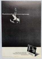 JOHNNY CASH SHOW 1970 originele ADVERTENTIE 34cm x 24cm, Verzamelen, Gebruikt, Ophalen of Verzenden, Poster, Artwork of Schilderij