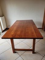 Massief zware kersen eettafel, Ophalen, 50 tot 100 cm, Zo goed als nieuw, Vijf personen of meer
