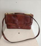 bruin lederen dames handtas, Gebruikt, Bruin, Onbekend, Ophalen of Verzenden