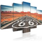 652 Route 66 XXL 5 Luik Canvas Schilderij Nieuw 200x100cm, Huis en Inrichting, Woonaccessoires | Schilderijen, Tekeningen en Foto's