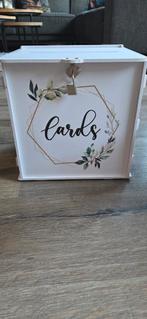 Witte enveloppendoos met slot, Ophalen, Zo goed als nieuw