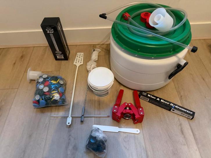 Complete set voor bier brouwen, Hobby en Vrije tijd, Overige Hobby en Vrije tijd, Zo goed als nieuw, Ophalen