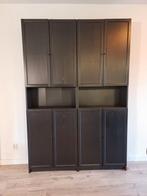 Grote zwarte IKEA Billy / Oxberg kast, Huis en Inrichting, Ophalen, Met deur(en), 200 cm of meer, 150 tot 200 cm