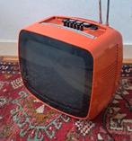 Vintage Indesit T12 Oranje TV - Jaren 70, Ophalen, Gebruikt, Minder dan 40 cm, Overige merken