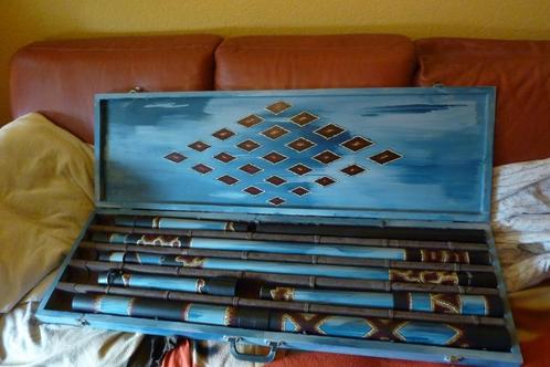 Gratis ophalen in Venlo: self-made didgekoffer + pijpen, Muziek en Instrumenten, Blaasinstrumenten | Didgeridoos, Gebruikt, Ophalen