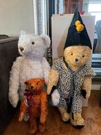 Grote antieke beer met antieke clowns hoed 70 cm, Antiek en Kunst, Antiek | Speelgoed, Ophalen of Verzenden