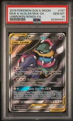 Pokemon Muk & Alolan Muk GX Alternate Art - PSA 10, Ophalen of Verzenden, Nieuw, Losse kaart, Foil