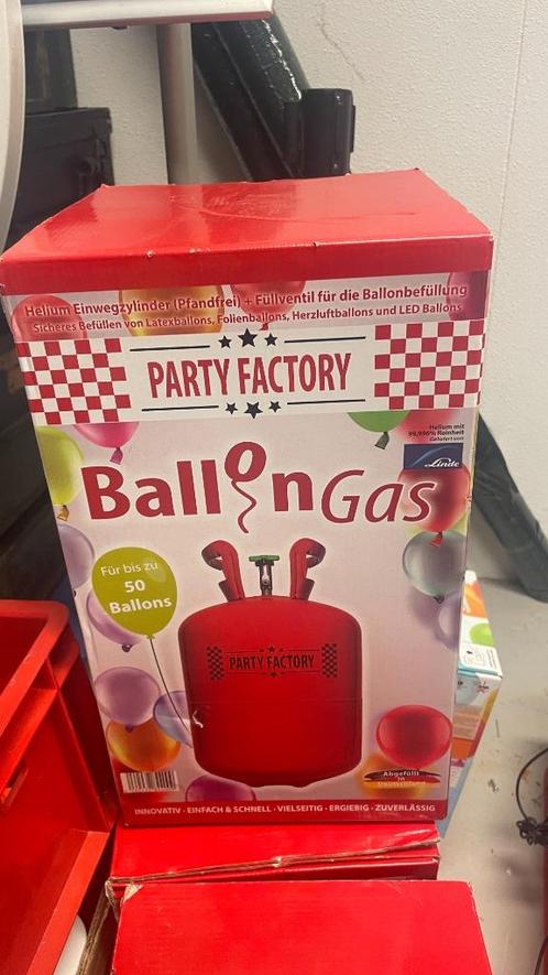 Heliumtanks, voor ca. 50 ballonnen, 4 stuks, Hobby en Vrije tijd, Feestartikelen, Nieuw, Versiering, Ophalen