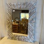 Trendy Spiegel - houten lijst - wit - 120 x 90cm -TTM Wonen, Www.ttmwonen.nl, 100 tot 150 cm, Nieuw, Ophalen of Verzenden