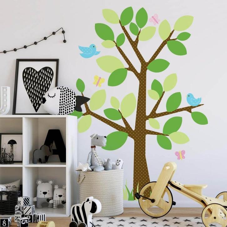 Decoratie stickers Boom - Dotted Tree RoomMates - NIEUW, Kinderen en Baby's, Kinderkamer | Inrichting en Decoratie, Nieuw, Wanddecoratie