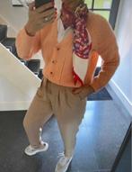 Moda Italia, prachtig mohair vestje in poeder oranje, TU, Ophalen of Verzenden, Zo goed als nieuw, Maat 38/40 (M), Oranje