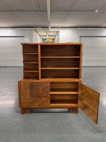 Vintage boekenkast – jaren ’30/’40 – met sleutel beschikbaar voor biedingen