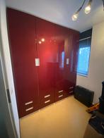 PAX IKEA kledingkast Bordeaux rood 200 cm, Ophalen, Kunststof, Gebruikt, Met deur(en)