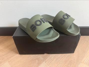 Björn Borg badslippers groen/zwart maat 33 beschikbaar voor biedingen