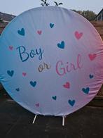 Te huur Gender reveal backdrop 200Ø, Ophalen of Verzenden, Zo goed als nieuw, Verjaardag