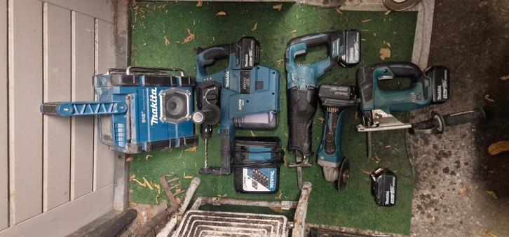 MAKITA gereedschapset, Doe-het-zelf en Verbouw, Gereedschap | Boormachines, Gebruikt, Boor- en/of Breekhamer, Ophalen of Verzenden