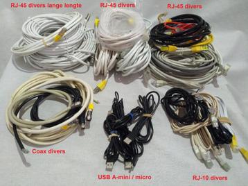Diverse RJ10 en RJ45 kabels beschikbaar voor biedingen