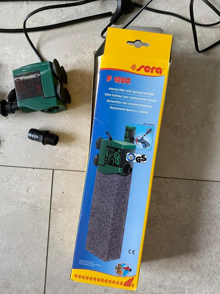 Sera aqaurium binnen filter F1200, Ophalen of Verzenden, Zo goed als nieuw