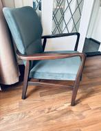 Mooi blauwe stoel, Huis en Inrichting, Fauteuils, Ophalen, Zo goed als nieuw, 50 tot 75 cm