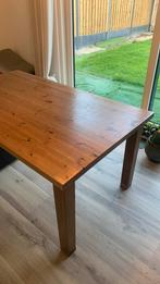 Massief houten eettafel IKEA 180 x 1000cm stevige kwaliteit, Ophalen, Gebruikt, 100 tot 150 cm, Vijf personen of meer