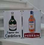 Emaille borden 2 stuks, Ophalen of Verzenden, Zo goed als nieuw, Reclamebord