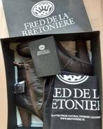 NIEUW Fred De La Bretoniere: bont, leer, croco print. Mt. 40, Ophalen, Nieuw, Bruin