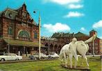 Groningen- -Station met Peerd van Ome Loeks., Verzamelen, Ansichtkaarten | Nederland, Verzenden, 1960 tot 1980, Gelopen, Groningen