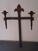 Mooie vintage wand kandelaar ... zie omschrijving, Ophalen, Koper of Brons