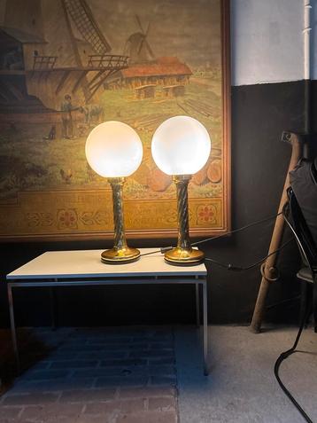 Vintage Aise Tafellampen Hollywood Regency beschikbaar voor biedingen