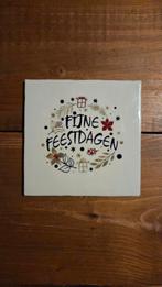 Wandtegel met Fijne Feestdagen, Ophalen of Verzenden