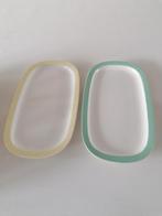 2 regout  schaaltjes met pastel rand, Ophalen of Verzenden