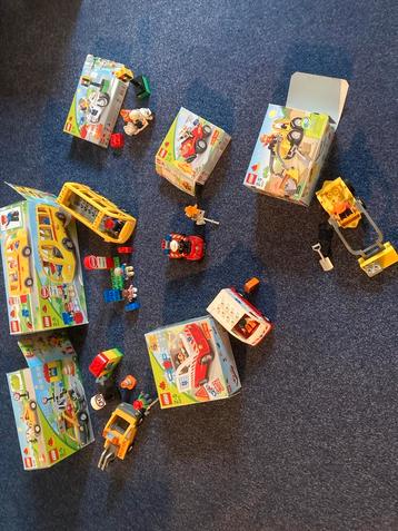 Grote partij Lego Duplo sets 6 stuks thema vervoer beschikbaar voor biedingen