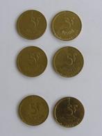 België / Belgique: Boudewijn. 5 Franc; 1986, 1988 en 1993, Postzegels en Munten, Munten | België, Ophalen of Verzenden, Brons