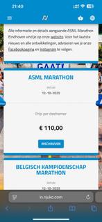 Hele marathon ruilen voor halve marathon, Eén persoon