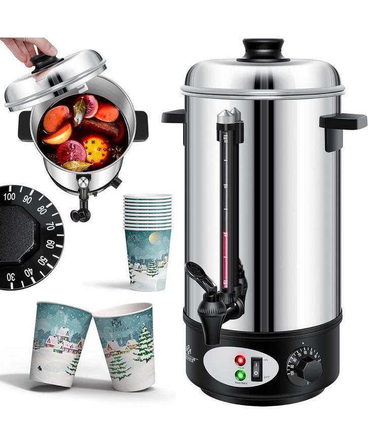 Thermoketel 8 Liter zilver, Huis en Inrichting, Keuken | Keukenbenodigdheden, Nieuw, Ophalen of Verzenden
