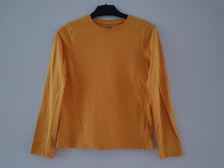 2 T-shirts jongens / meisjes -- maat 134 / 140 -- C&A / Hema, Kinderen en Baby's, Kinderkleding | Maat 134, Gebruikt, Jongen of Meisje